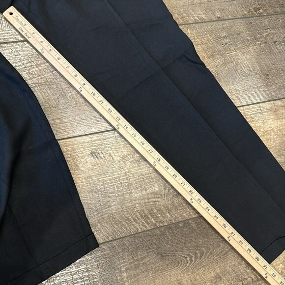 Saks Fifth Avenue Folio Collection Women's Linen Blend Roll Cuff Pants 12 - Picture 3 of 7